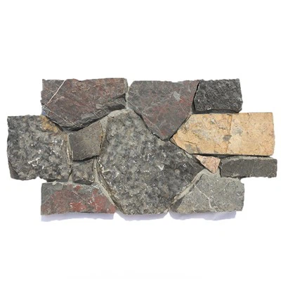 Panel kamienny w kształcie krzyża Czarny wapienny kamień elewacyjny JRD-099